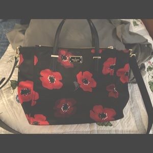 Kate Spade black and red crossbody